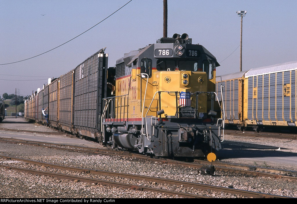 UP 786 (ex WP 3005) switching Milpitas Yard